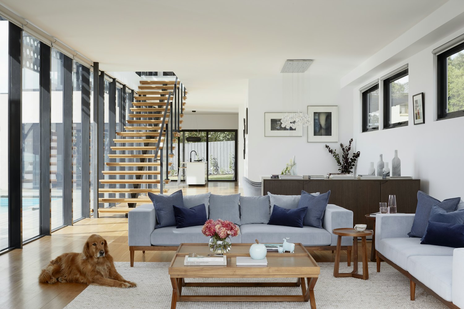 Warm Minimalist Living, interior painting project in Fitzroy, VIC